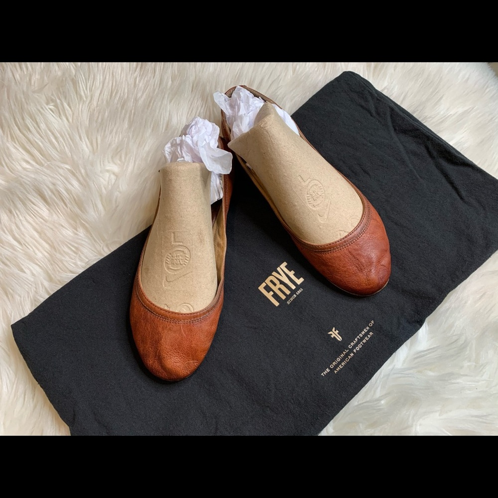 Frye brown leather Boho Chic Summer Flats 10